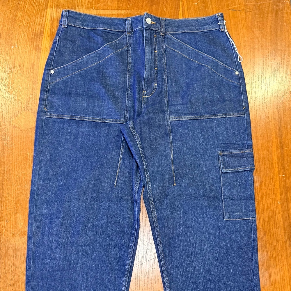 PILCRO Anthropologie Jeans Men's Size 34 Dark Blue Cargo Straight leg